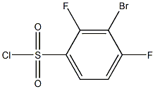 3-BroMo-2,4-difluorobenzene-1-sulfonyl chloride Struktur