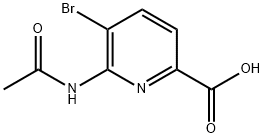 6-AcetaMido-5-broMopicolinic acid Struktur