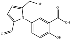 5-[2-ForMyl-5-(hydroxyMethyl)-1H-pyrrol-1-yl]-2-hydroxybenzoic Acid Struktur