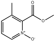 2-(Methoxycarbonyl)-3-Methylpyridine 1-oxide Struktur