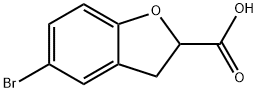 5-BroMo-2,3-dihydrobenzofuran-2-carboxylic acid Struktur