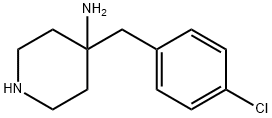 4-PiperidinaMine, 4-[(4-chlorophenyl)Methyl]- Struktur