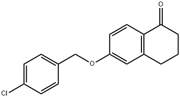 1(2H)-NAPHTHALENONE, 6-[(4-CHLOROPHENYL)METHOXY]-3,4-DIHYDRO- Struktur