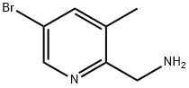 (5-溴-3-甲基吡啶-2-基)甲胺 結(jié)構(gòu)式