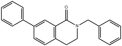 2-Benzyl-7-phenyl-3,4-dihydroisoquinolin-1(2H)-one Struktur