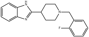 2-[1-(2-氟-芐基)-哌啶-4-基]-1H-苯并咪唑 結(jié)構(gòu)式