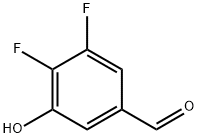 3,4-Difluoro-5-hydroxybenzaldehyde Struktur