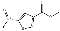 5-Nitro-thiophene-3-carboxylic acid Methyl ester Struktur