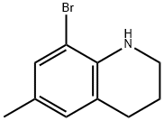 8-bromo-6-methyl-1,2,3,4-tetrahydroquinoline Struktur