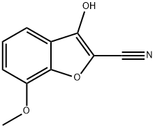 3-Hydroxy-7-Methoxybenzofuran-2-carbonitrile Struktur