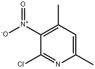 2-Chloro-4,6-diMethyl-3-nitropyridine Struktur