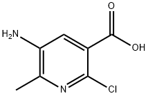 5-AMino-2-chloro-6-Methylnicotinic acid Struktur