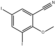 3,5-Diiodo-2-Methoxy-benzonitrile Struktur