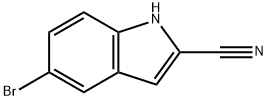 5-BroMo-1H-indole-2-carbonitrile Struktur