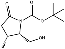 (2S,3R)-N-(tert-Butyloxycarbonyl)-3-Methyl-pyroglutaMinol Struktur