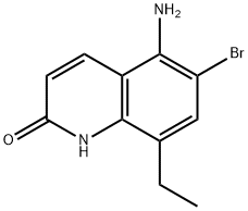 5-AMino-6-broMo-8-ethylquinolin-2-ol Struktur