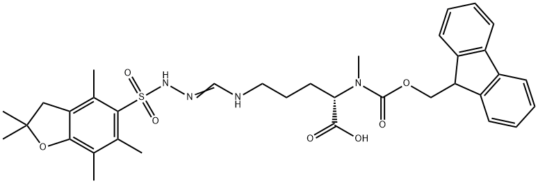 Fmoc-N-Me-Arg(pbf)-OH Structure