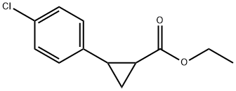 Ethyl 2-(4-chlorophenyl)cyclopropanecarboxylate Struktur