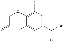 4-(Allyloxy)-3,5-diiodobenzoic acid Struktur