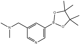 N,N-diMethyl-1-(5-(4,4,5,5-tetraMethyl-1,3,2-dioxaborolan-2-yl)pyridin-3-yl)MethanaMine Struktur