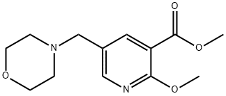 Methyl 2-Methoxy-5-(MorpholinoMethyl)nicotinate Struktur