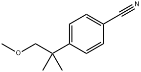 4-(1-Methoxy-2-Methylpropan-2-yl)benzonitrile Struktur