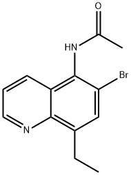 N-(6-BroMo-8-ethylquinolin-5-yl)acetaMide Struktur