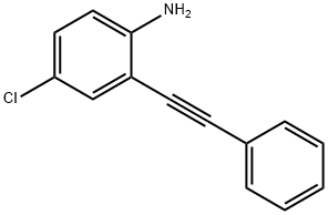 4-chloro-2-(phenylethynyl)aniline Struktur