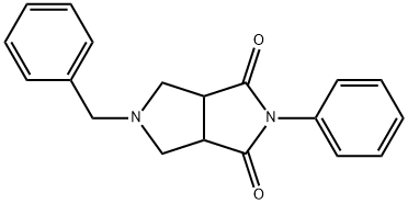 5-Benzyl-2-phenyltetrahydropyrrolo[3,4-c]pyrrole-1,3-dione Struktur