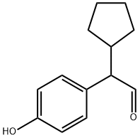 2-Cyclopentyl-2-(4-hydroxyphenyl)acetaldehyde Struktur