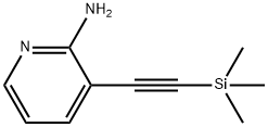 3-((triMethylsilyl)ethynyl)pyridin-2-aMine, Struktur