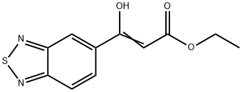 3-(2,1,3-Benzothiadiazol-5-yl)-3-hydroxy-2-propenoic acid ethyl ester Structure