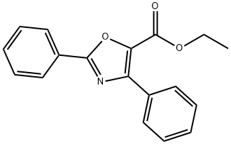 Ethyl 2,4-diphenyloxazole-5-carboxylate Struktur