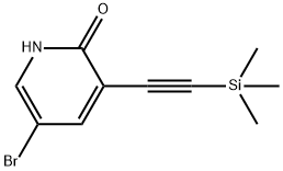 5-broMo-3-((triMethylsilyl)ethynyl)pyridin-2-ol