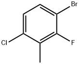 1-BroMo-4-chloro-2-fluoro-3-Methylbenzene Struktur