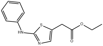 Ethyl 2-(2-(phenylaMino)thiazol-5-yl)acetate Struktur