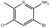 3-broMo-5-chloro-6-Methylpyridin-2-aMine Structure