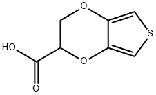 2,3-Dihydrothieno[3,4-b][1,4]dioxine-2-carboxylic acid Struktur