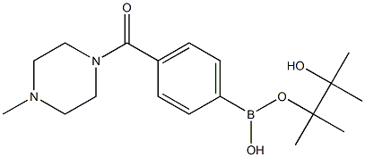 (4-Methyl-piperazin-1-yl)-[4-(4,4,5,5-tetramethyl-[1,3,2]dioxaborolan-2-yl)-phenyl]-methanone, hydro96% Struktur