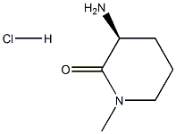 (S)-3-aMino-1-Methylpiperidin-2-one hydrochloride Struktur