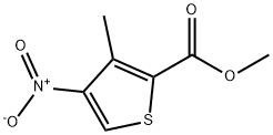 Methyl 3-Methyl-4-nitrothiophene-2-carboxylate Struktur