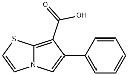 6-phenylpyrrolo[2,1-b]thiazole-7-carboxylic acid Struktur