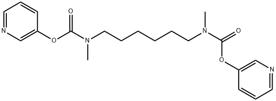 dipyridin-3-yl hexane-1,6-diylbis(MethylcarbaMate) Struktur