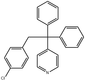 4-(1-Chloro-1,2-diphenylethyl)pyridine Struktur