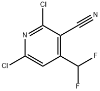 2,6-Dichloro-4-(difluoroMethyl)nicotinonitrile Struktur