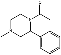 1-(1-Methyl-3-phenylpiperazin-2-yl)ethanone Struktur