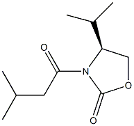 (S)-4-isopropyl-3-(3-Methylbutanoyl)oxazolidin-2-one Struktur