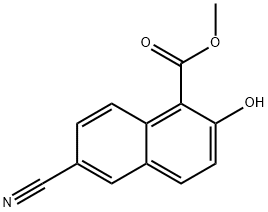 Methyl 6-cyano-2-hydroxy-1-naphthoate Struktur