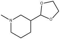 3-(1,3-dioxolan-2-yl)-1-Methylpiperidine Struktur