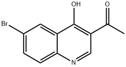 3-Acetyl-6-broMoquinolin-4(1H)-one Struktur